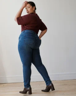 Seine High Rise Skinny Jeans 30 Inch True Blue