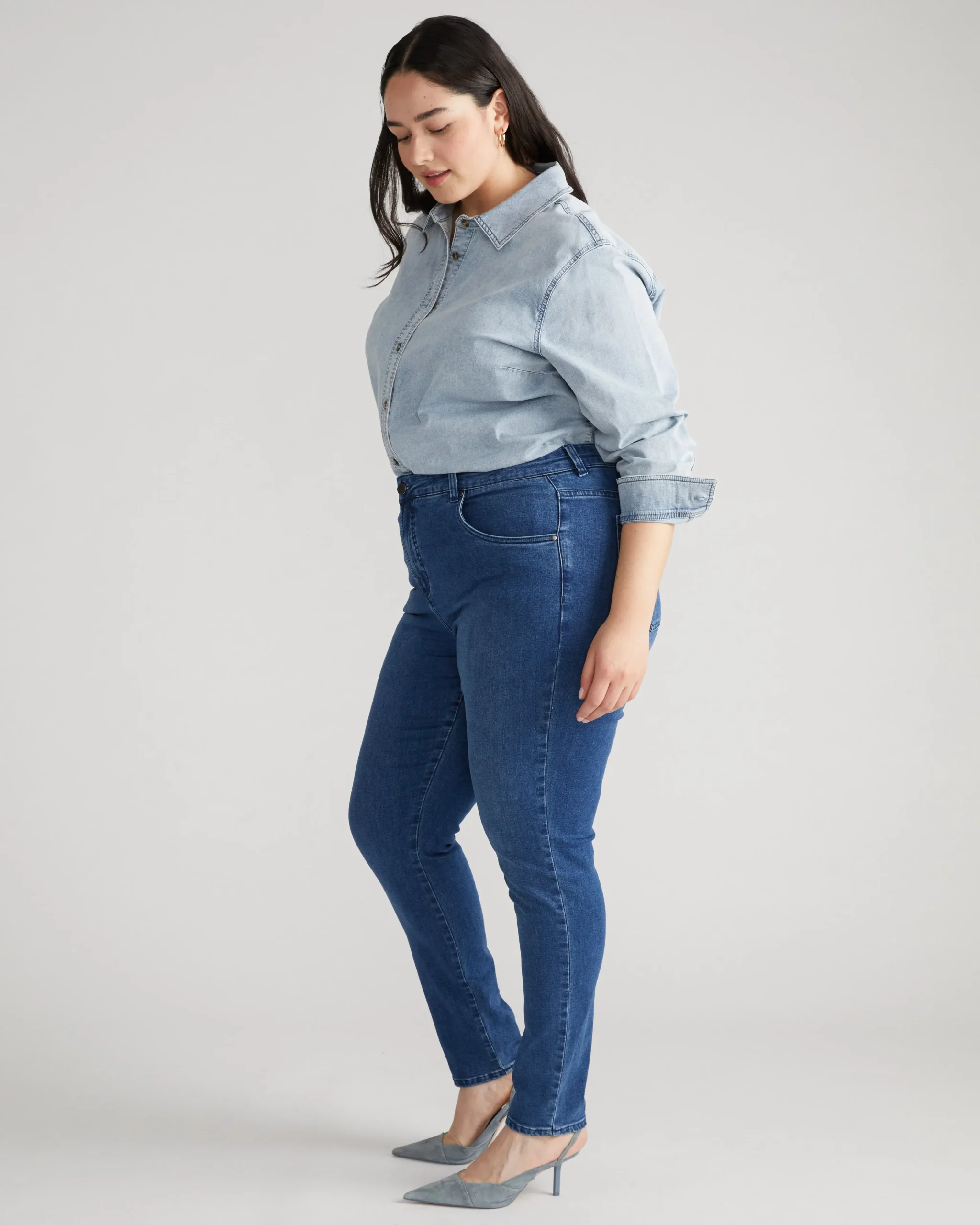 Seine High Rise Skinny Jeans 30 Inch True Blue