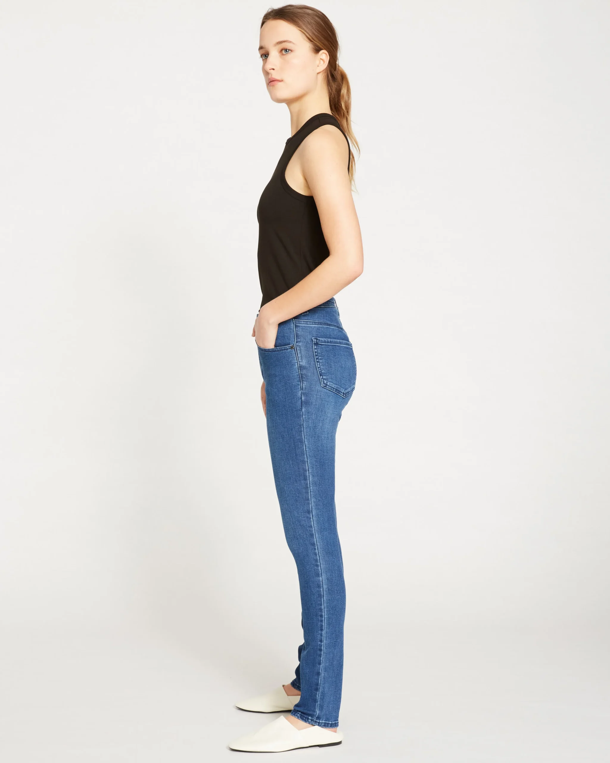 Seine High Rise Skinny Jeans 32 Inch True Blue