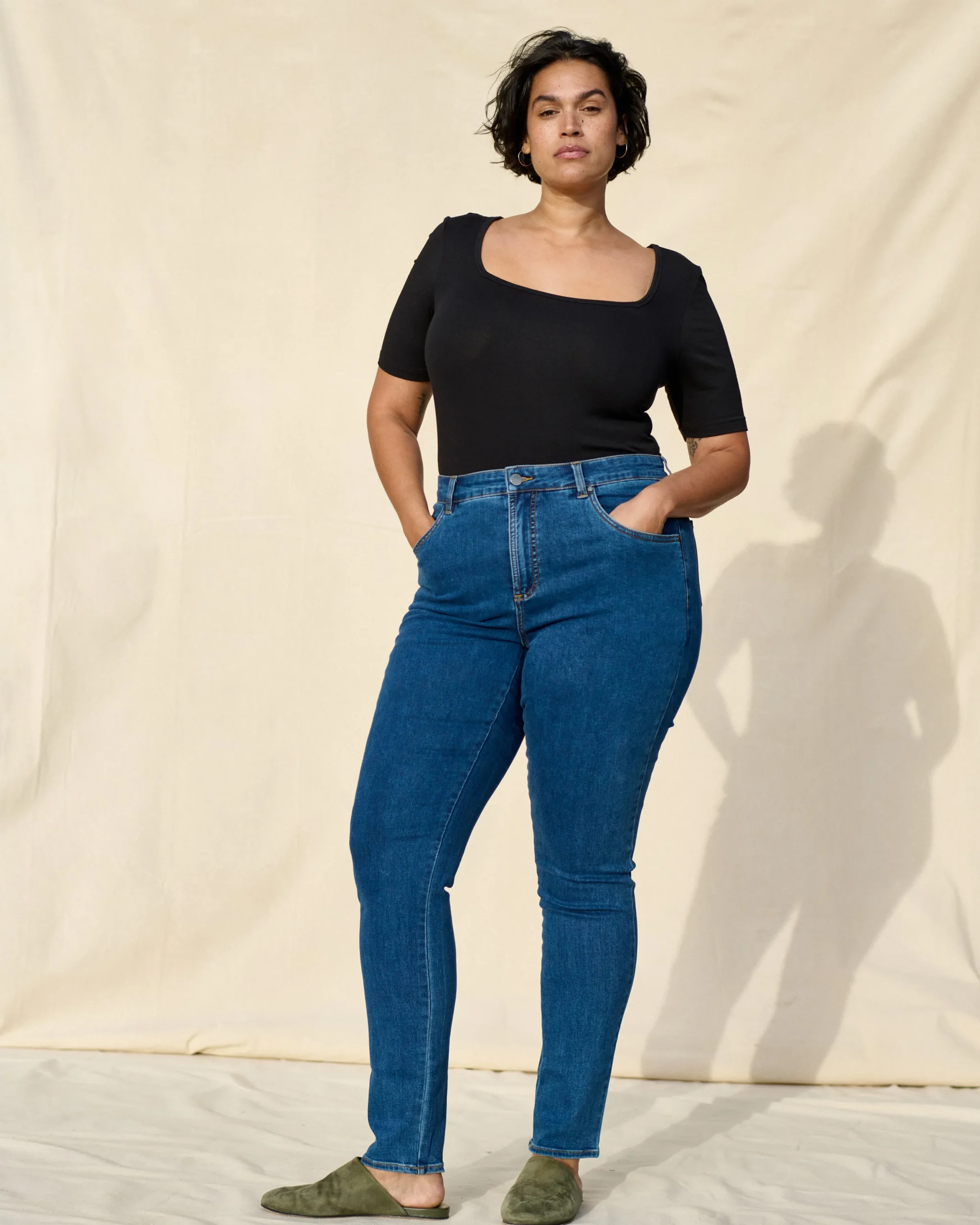 Seine High Rise Skinny Jeans 32 Inch True Blue