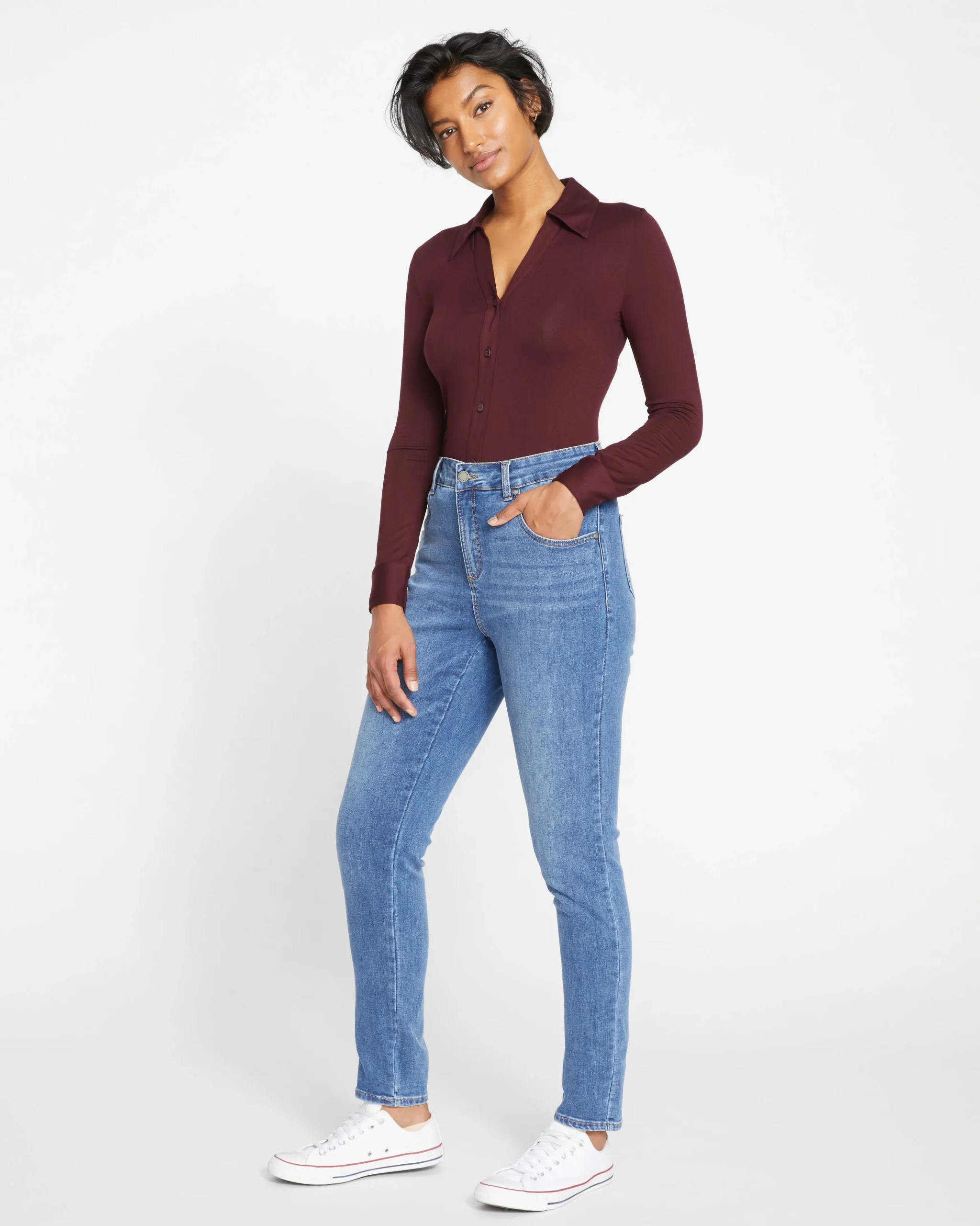 Seine High Rise Skinny Jeans 32 Inch Vintage Indigo