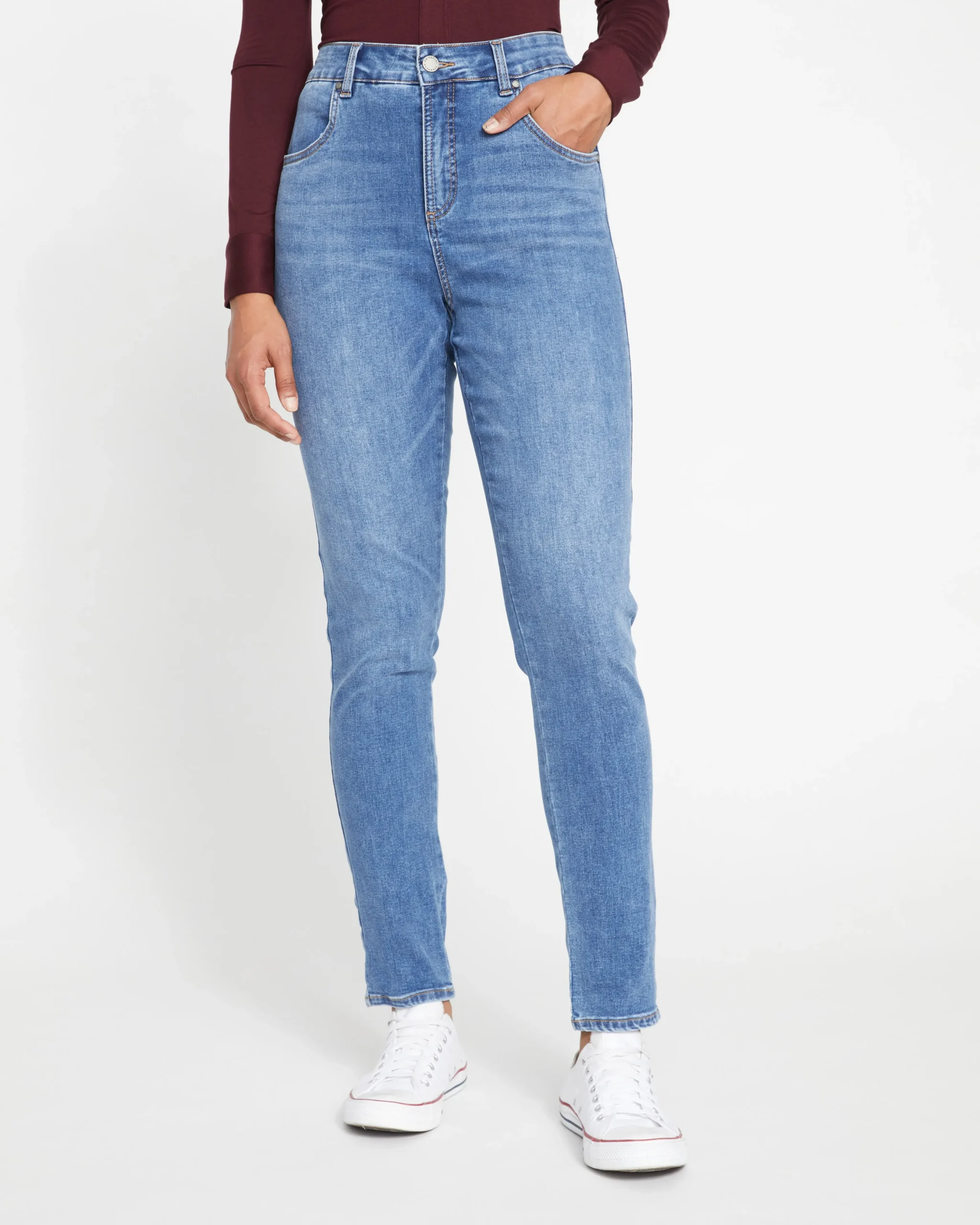 Seine High Rise Skinny Jeans 32 Inch Vintage Indigo