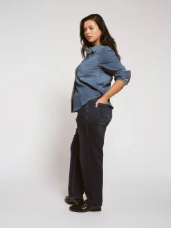 Seine High Rise Straight Leg Jean 29 Inch Heritage Indigo
