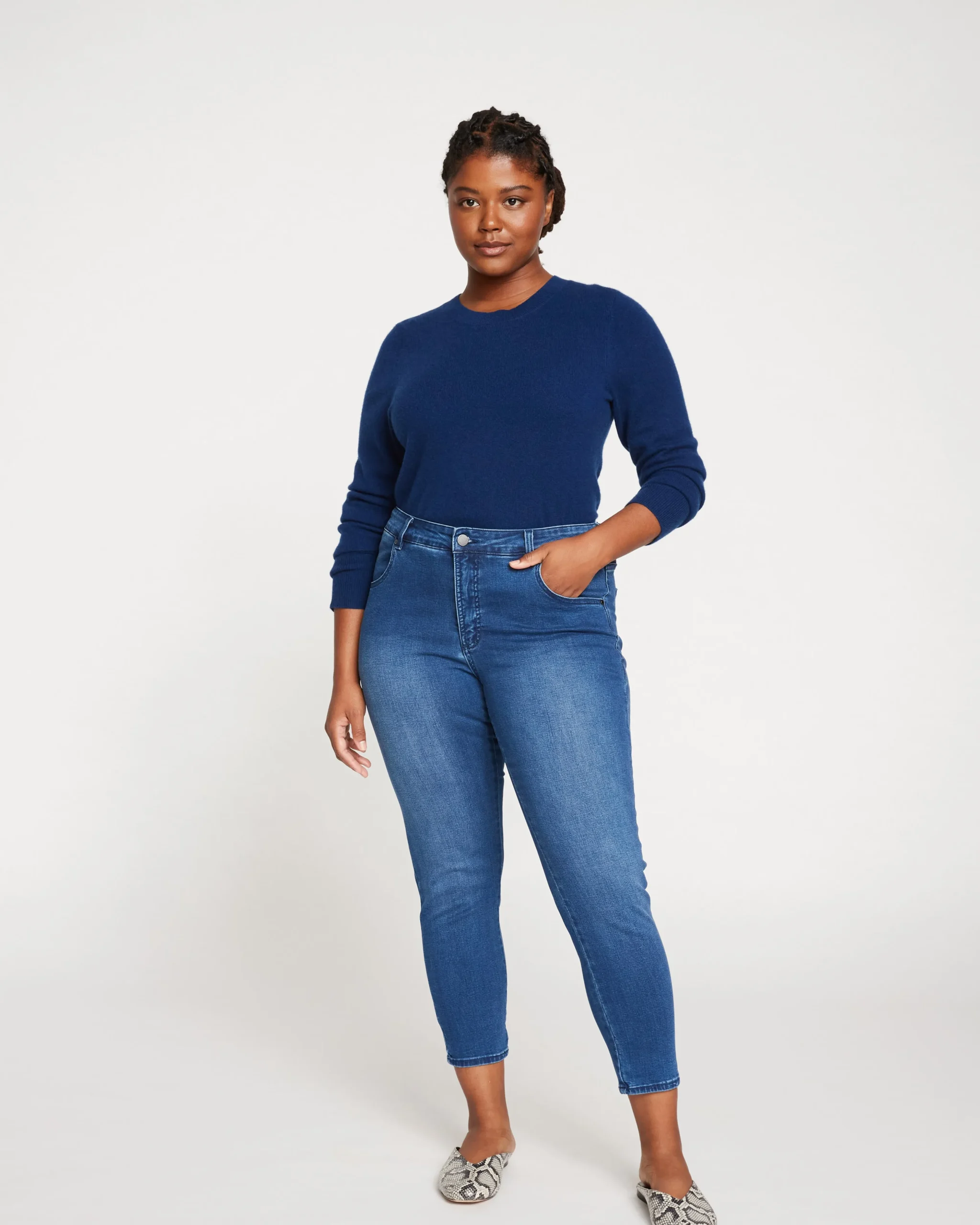 Seine Mid Rise Skinny Jeans 27 Inch True Blue