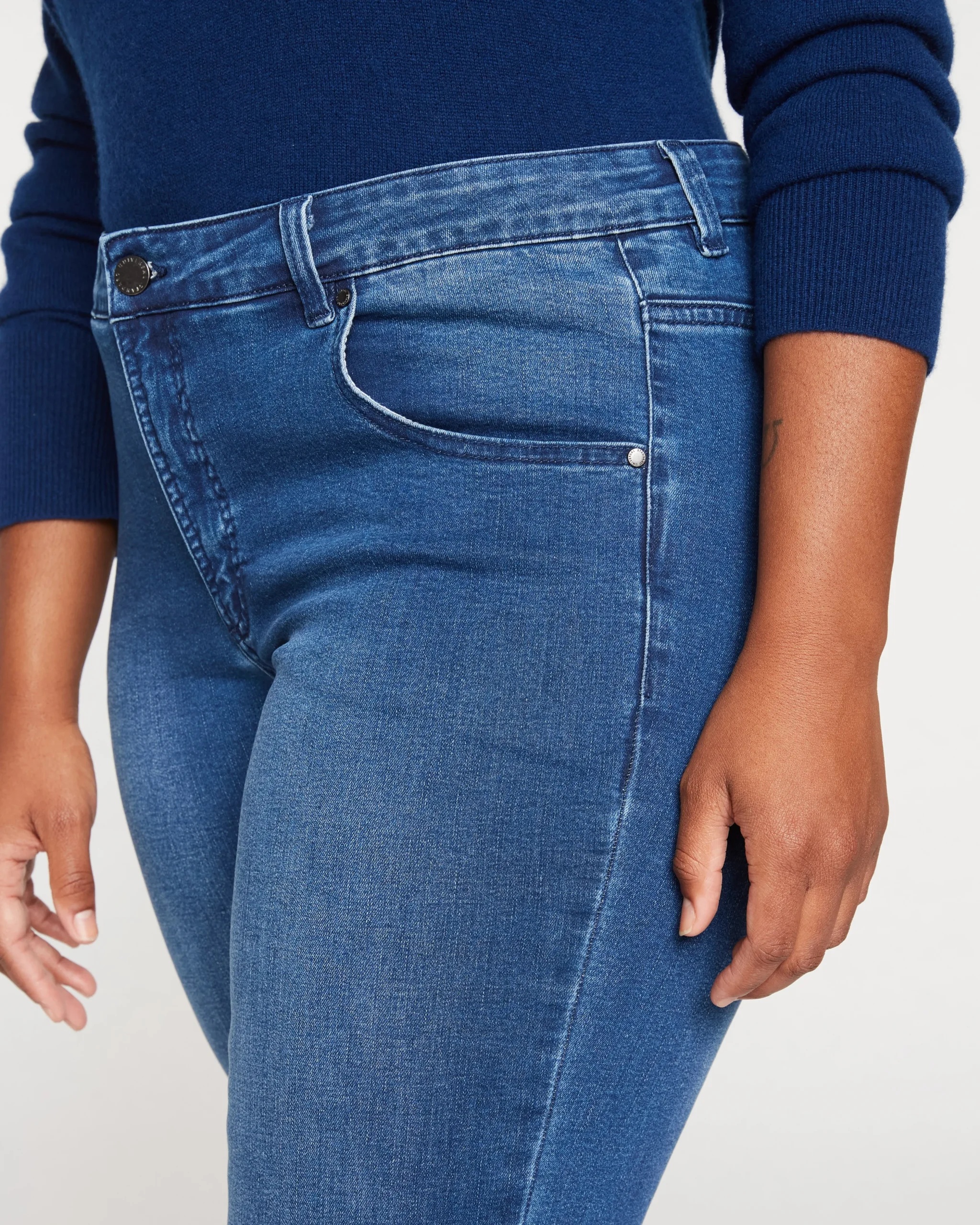 Seine Mid Rise Skinny Jeans 27 Inch True Blue
