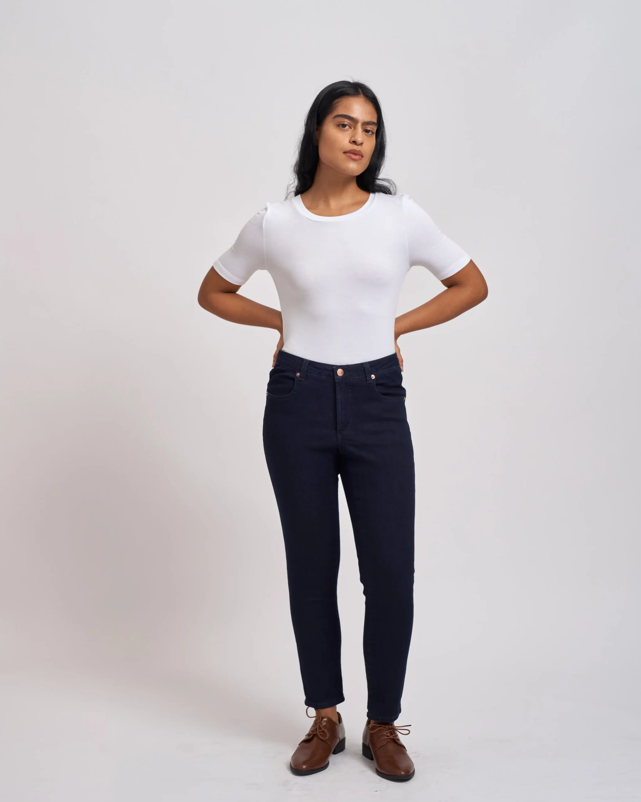 Seine Mid Rise Skinny Jeans 27 Inch Dark Indigo