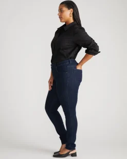 Seine Mid Rise Skinny Jeans 32 Inch Dark Indigo