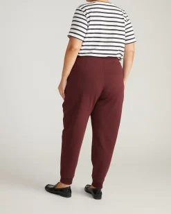 Selma French Terry Jogger Black Cherry