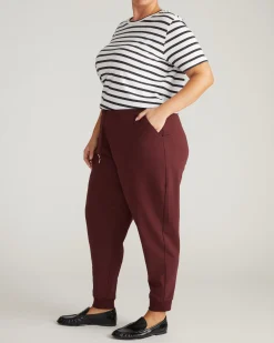 Selma French Terry Jogger Black Cherry