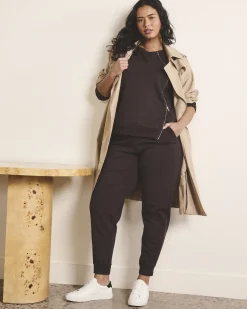 Selma French Terry Jogger Deep Brown