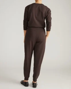 Selma French Terry Jogger Deep Brown