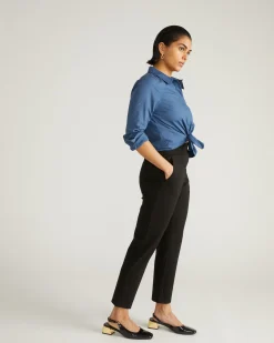 Smart Signature Ponte Pants Black