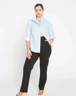 Smart Signature Ponte Pants Long Black