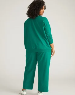 Straight Leg French Terry Sweatpants Aventurine