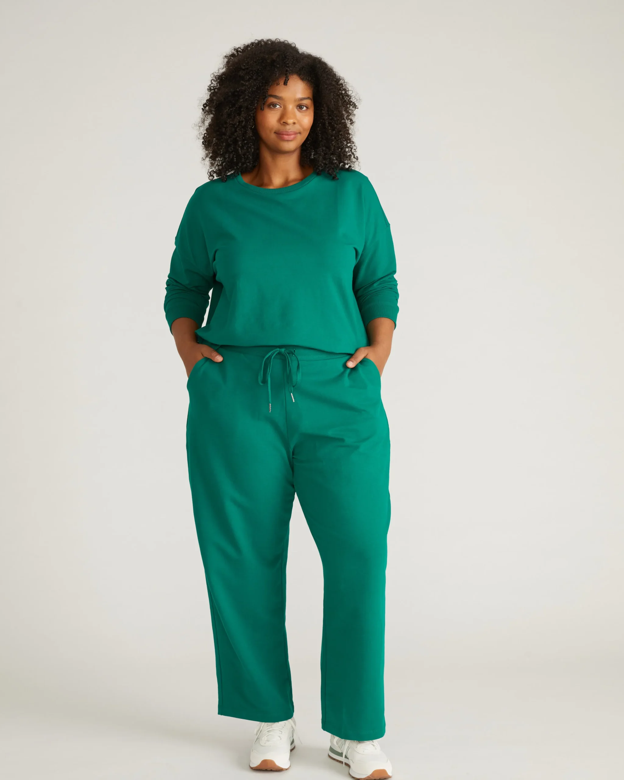 Straight Leg French Terry Sweatpants Aventurine