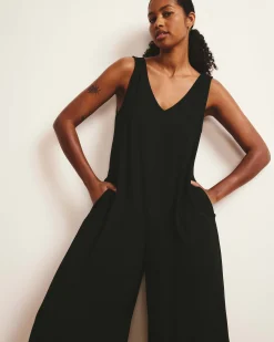 Sunny Divine Jersey Jumpsuit Black
