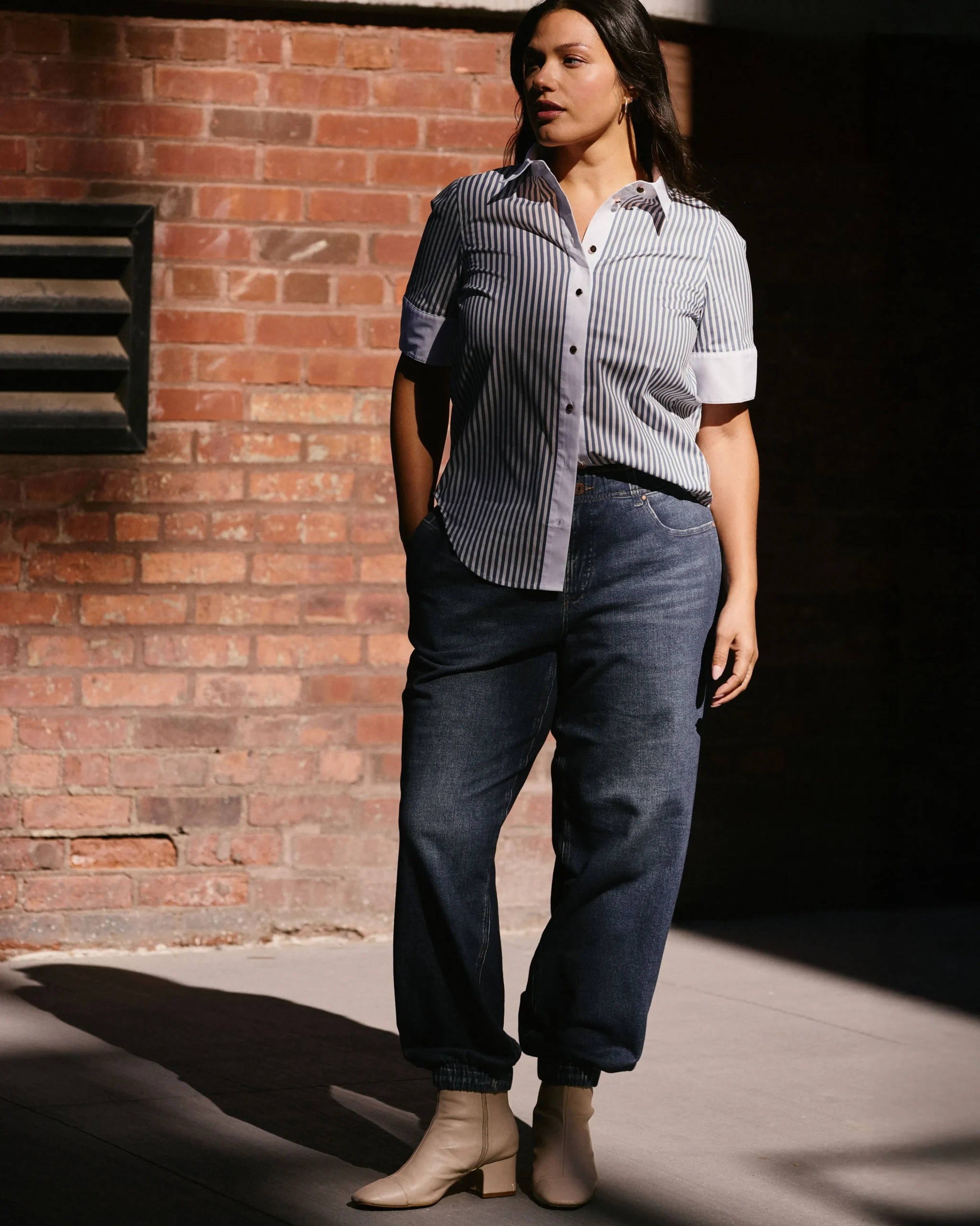 Sweatpant Jogger Jeans Saddle Blue