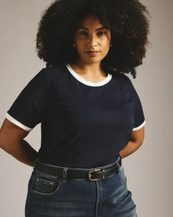 Tee Rex Navy/White Trim