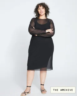Thames Fog Dress Black