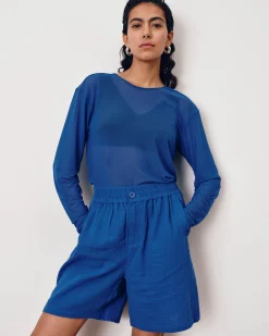 Thames Fog Top Ultramarine