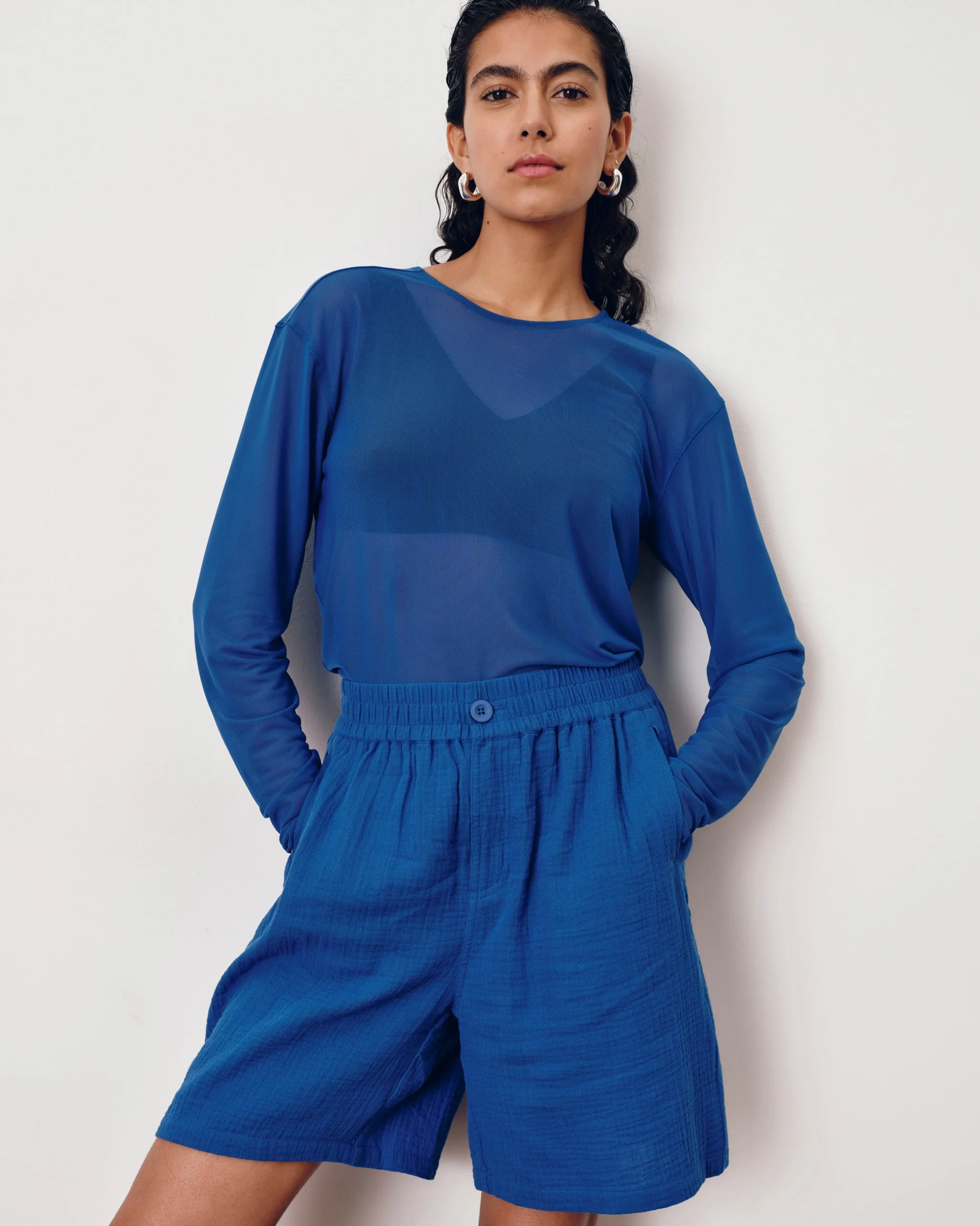 Thames Fog Top Ultramarine