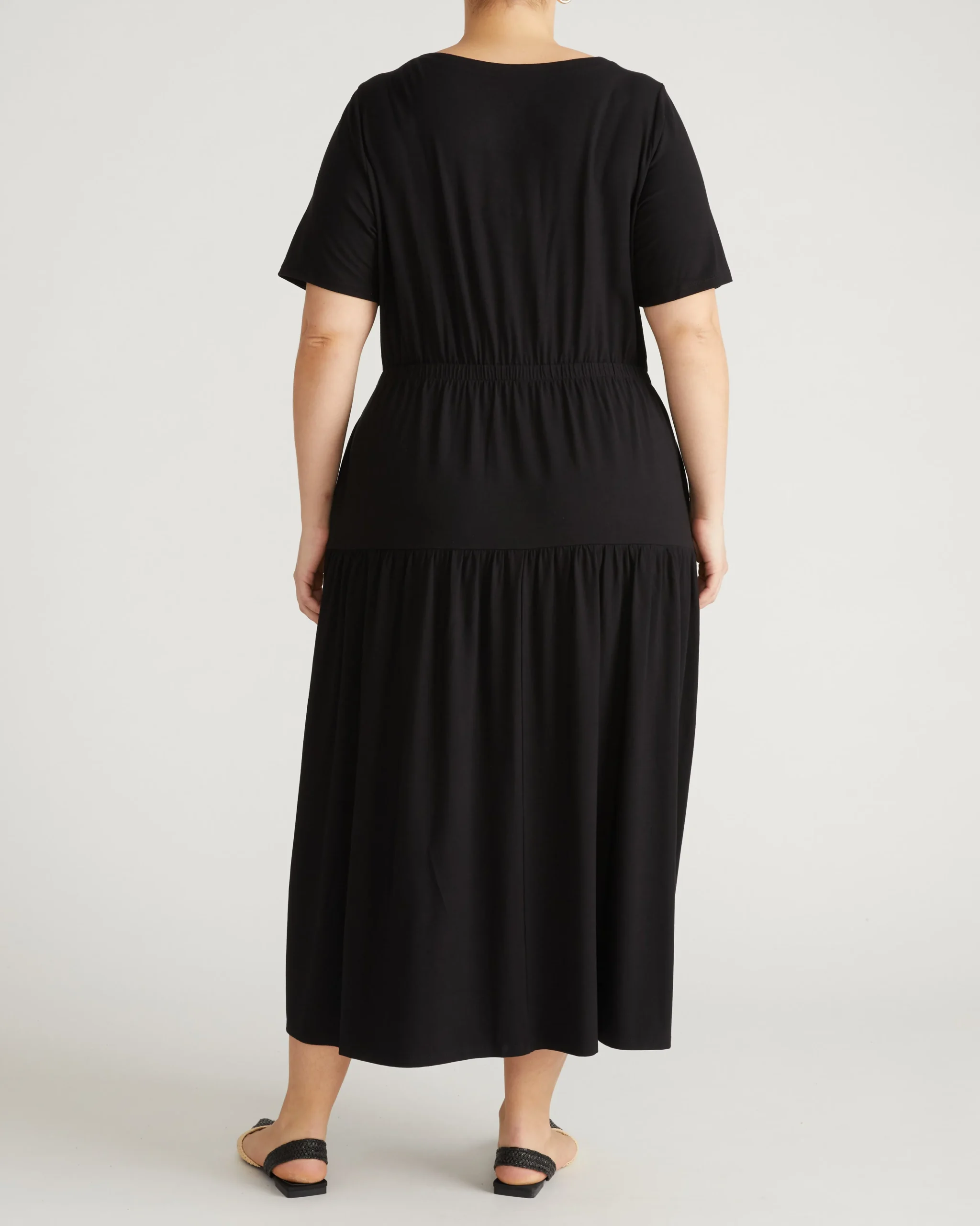 Thea Divine Jersey Midi Dress Black