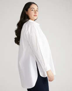 The Artist Oversized Poplin Shirt White