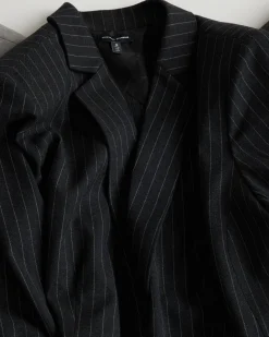 The Pinstripe Blazer Graphite
