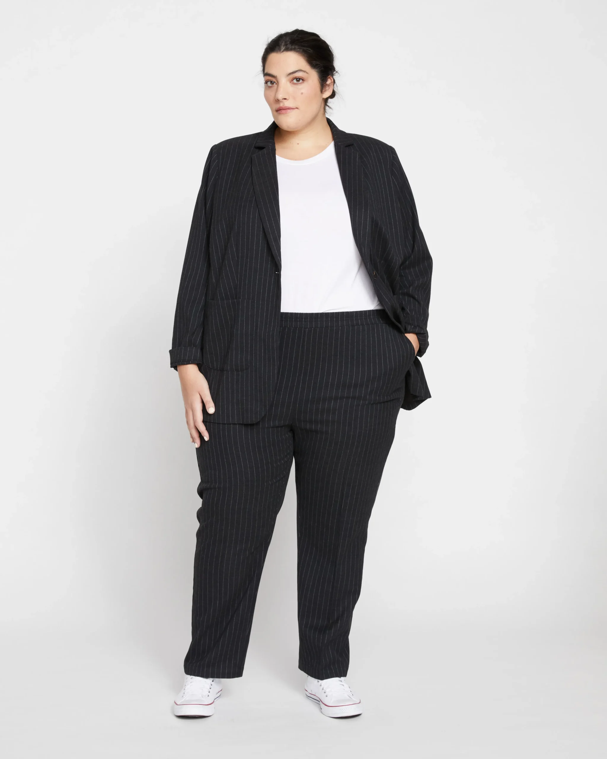 The Pinstripe Pant Graphite