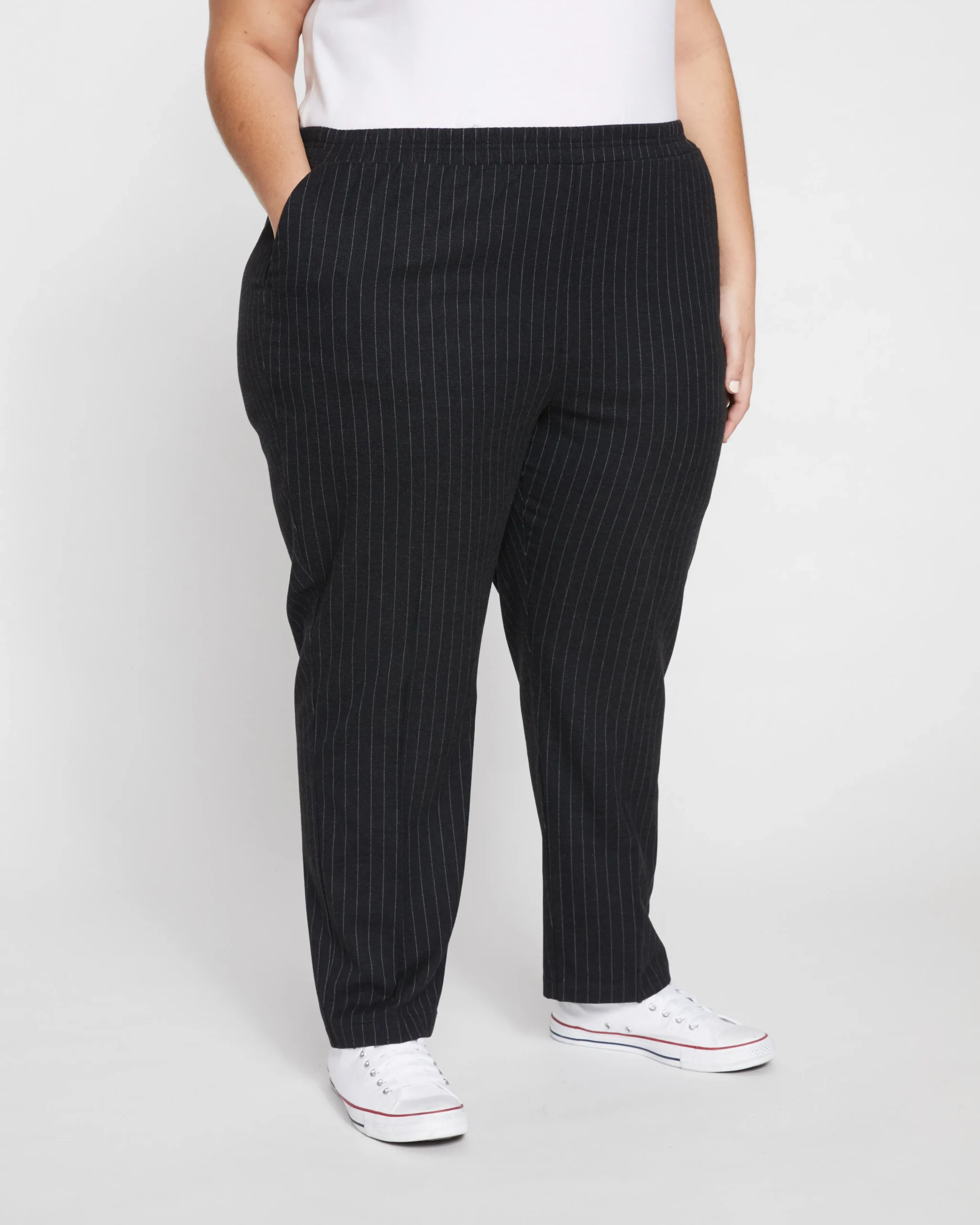 The Pinstripe Pant Graphite