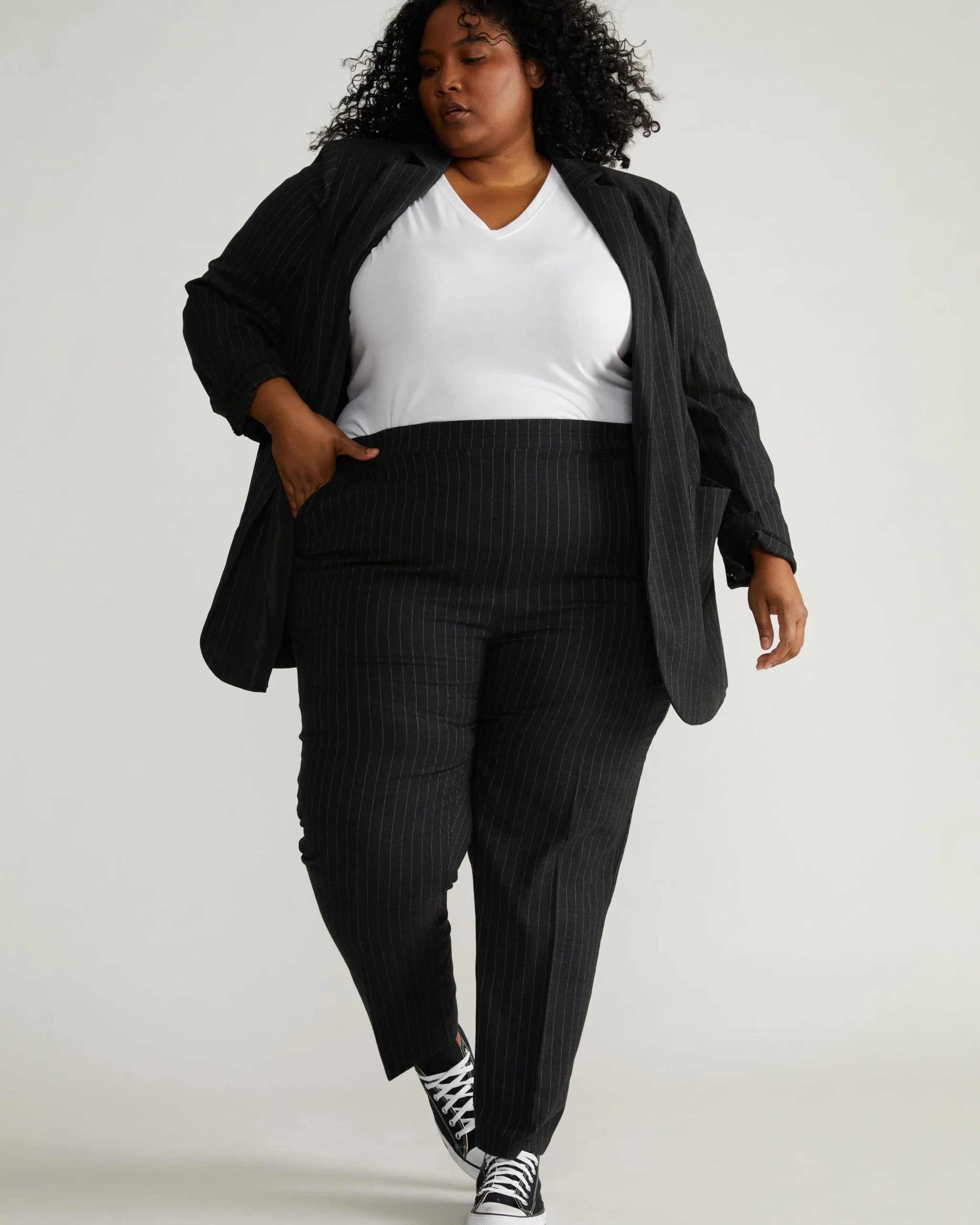 The Pinstripe Pant Graphite