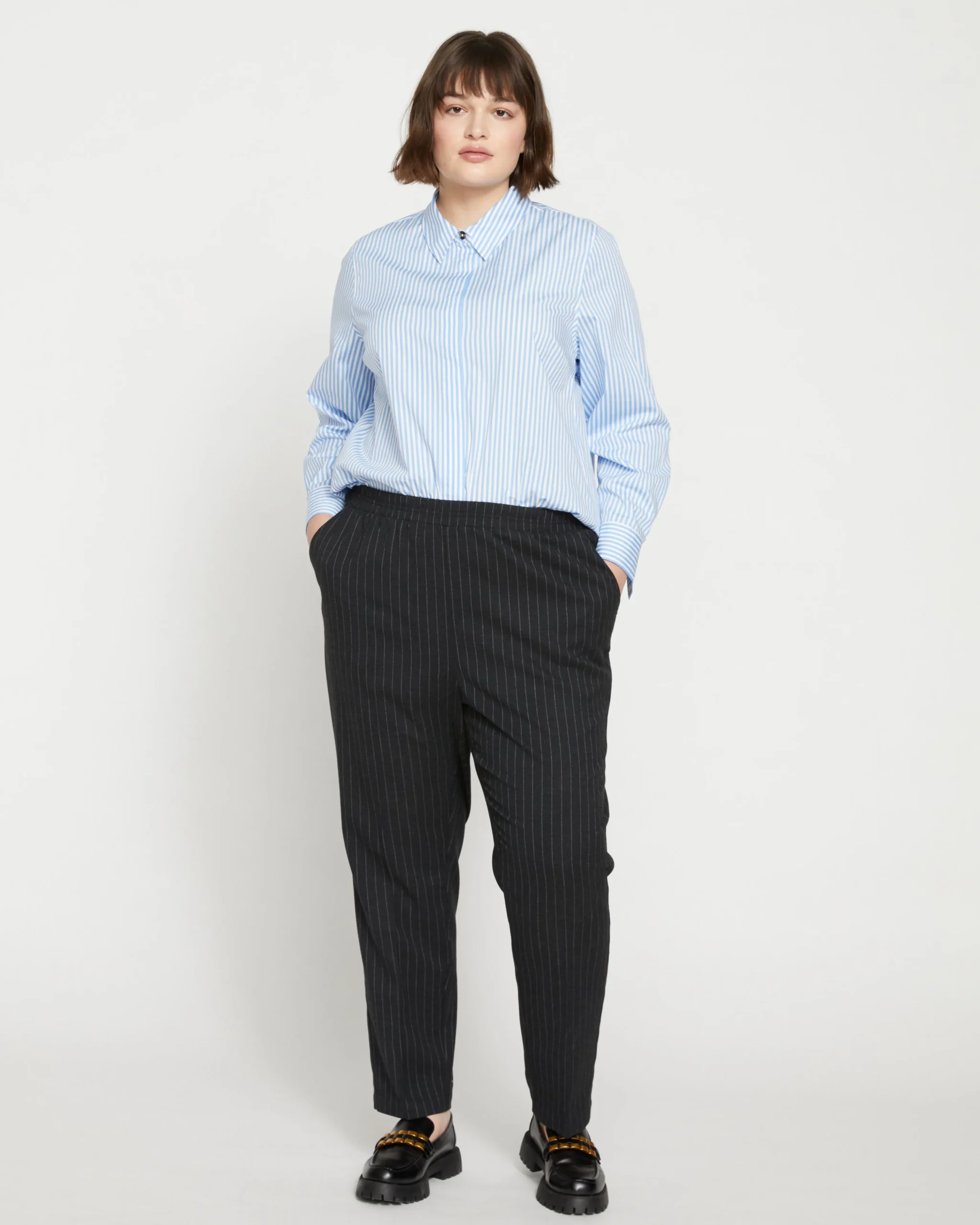 The Pinstripe Pant Graphite