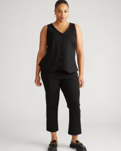 The Tailored Ponte Vest Black