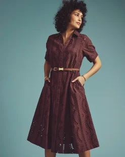 Tina Cotton Poplin Shirtdress Peppercorn