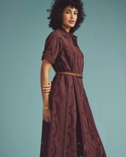 Tina Cotton Poplin Shirtdress Peppercorn