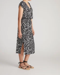 Tish Divine Jersey Kaftan Black Bosco Print