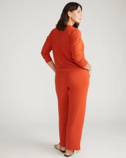 TravelKnit Relaxed Pants Warm Russet