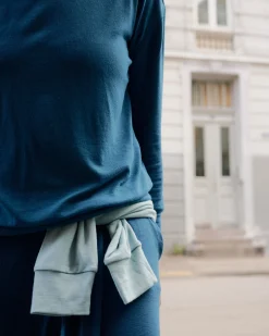TravelKnit Sweatshirt Blue Teal