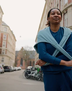 TravelKnit Sweatshirt Blue Teal