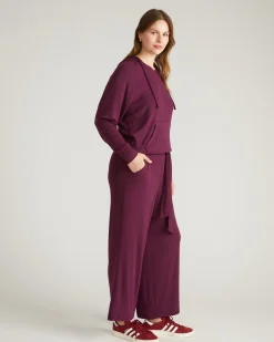 TravelKnit Wide Leg Pants Gamay