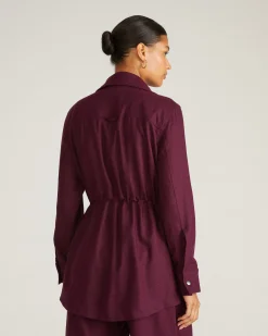 Vineyard Linen Blend Jacket Acai