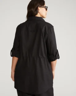 Vineyard Linen Blend Jacket Black