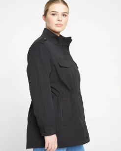 Vineyard Stretch Cotton Twill Jacket Black