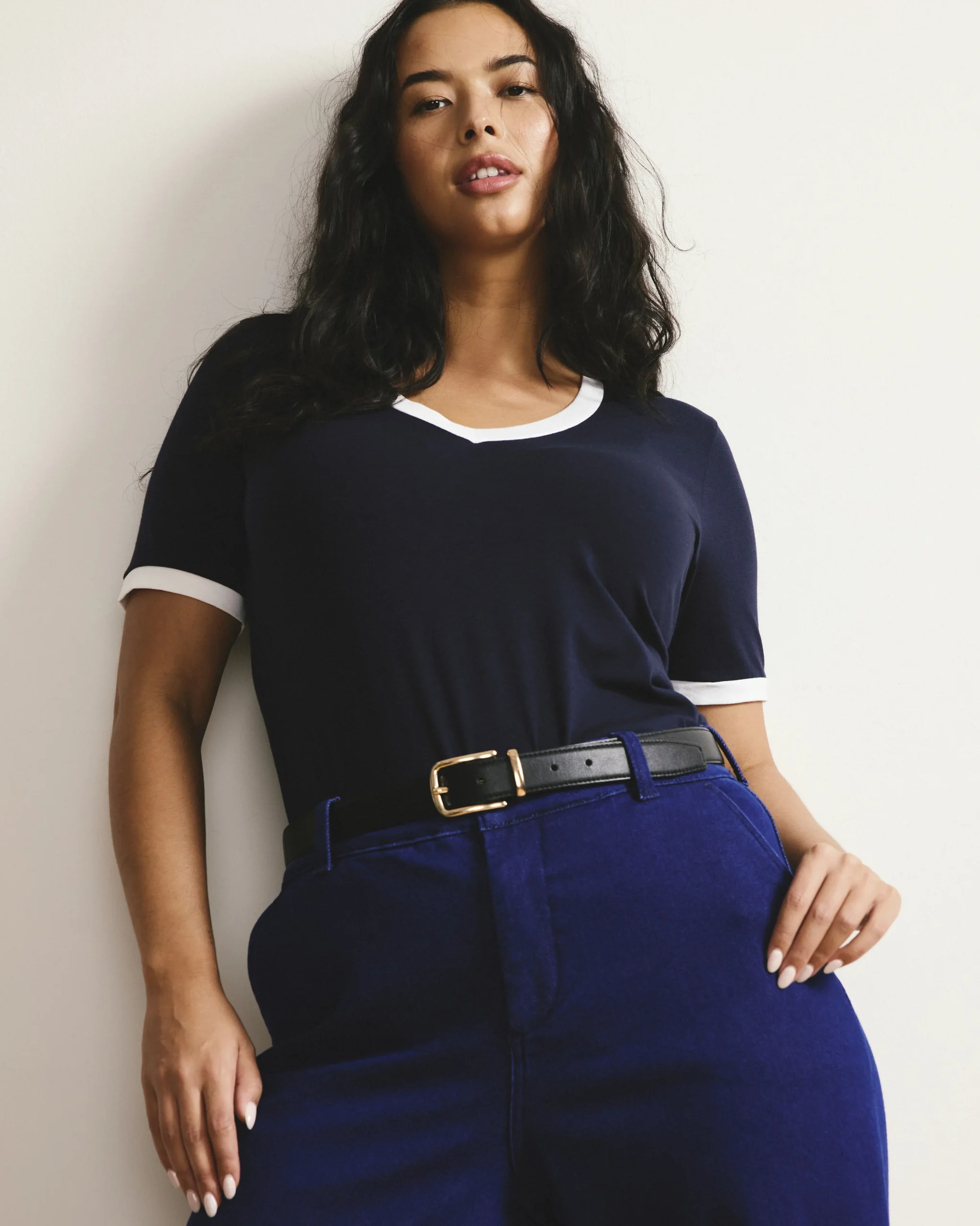 V Rex Navy/White Trim