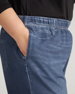 Wide Leg Sweatpant Jeans Blue Mirage