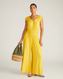 Zoey Liquid Jersey Jumpsuit Golden Hour