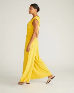 Zoey Liquid Jersey Jumpsuit Golden Hour
