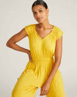 Zoey Liquid Jersey Jumpsuit Golden Hour