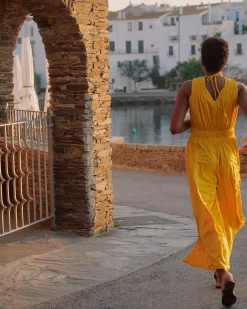 Zoey Liquid Jersey Jumpsuit Golden Hour