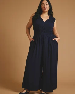 Zoey Liquid Jersey Jumpsuit Midnight